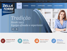 Tablet Screenshot of dellatorre.com.br